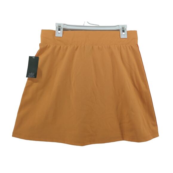 Wild Fable Active Skirt L Orange Mini Knit Tennis ALine Sports Stripe Drawstring - Picture 2 of 11